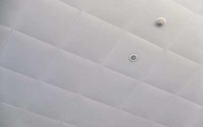 White clean ceiling with lamp texture background